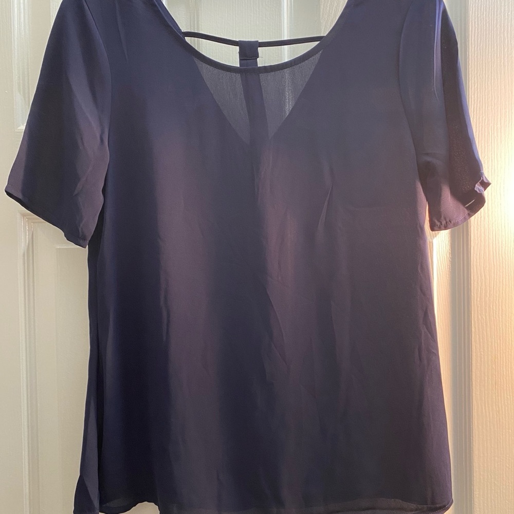 Navy blue blouse